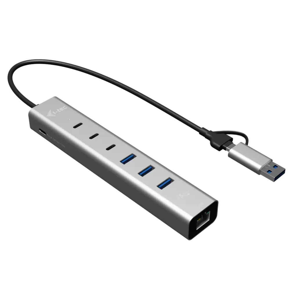 USB-C/USB-A METAL HUB 6 PORT