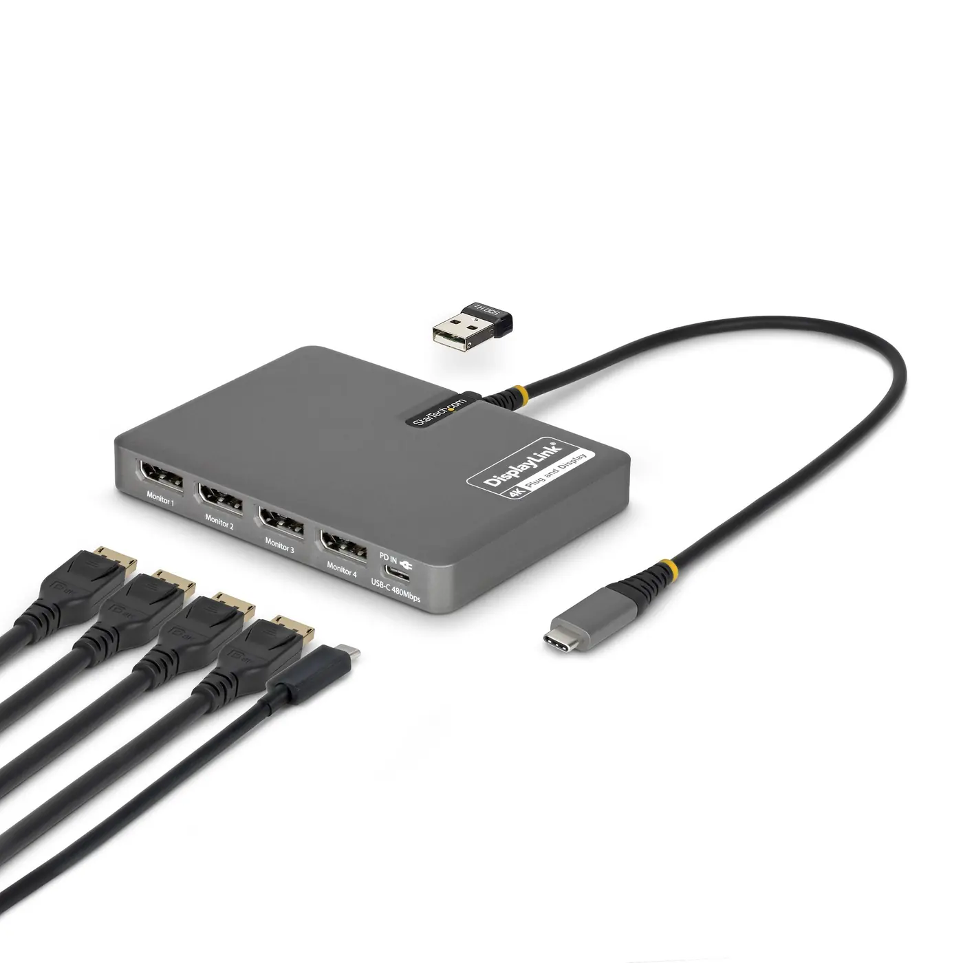4-PORT USB-C TO DP