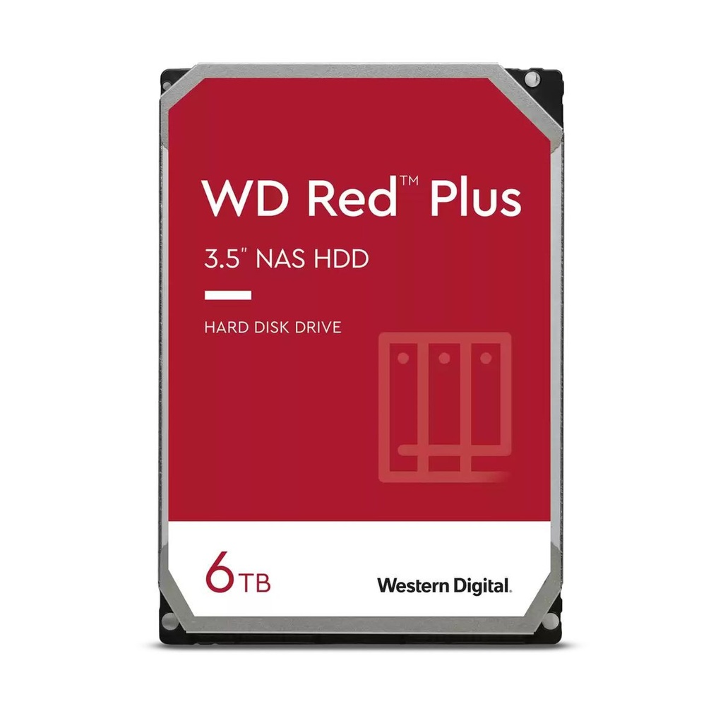 WD RED PLUS  3.5P 6TB 128MB (DK)