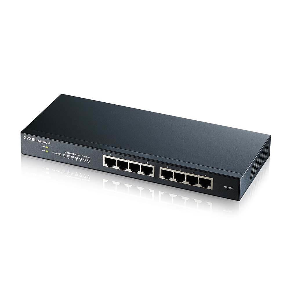 SWITCH WEB MANAGED 8 PORTE GIGABIT