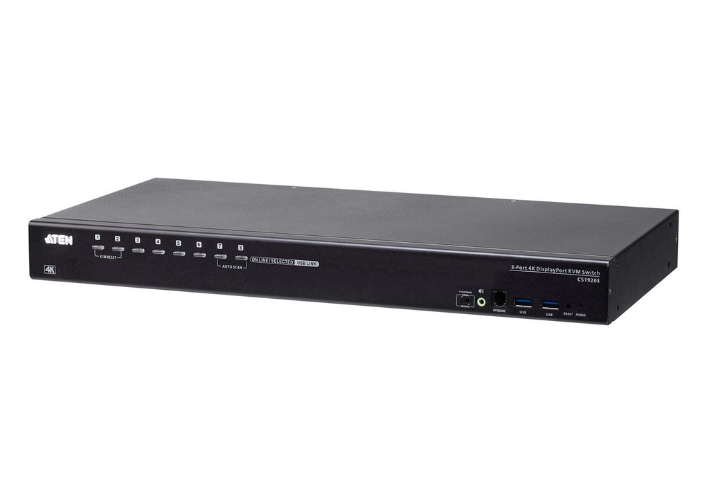 8-PORT USB TRUE 4K DISPLAYPORT KVM