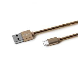 12W USB-A TO MICROUSB CABLE 1M GOLD