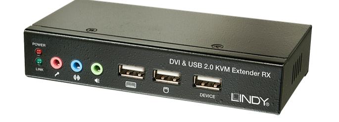 EXTENDER KVM CAT.6 DVI USB AUDIO