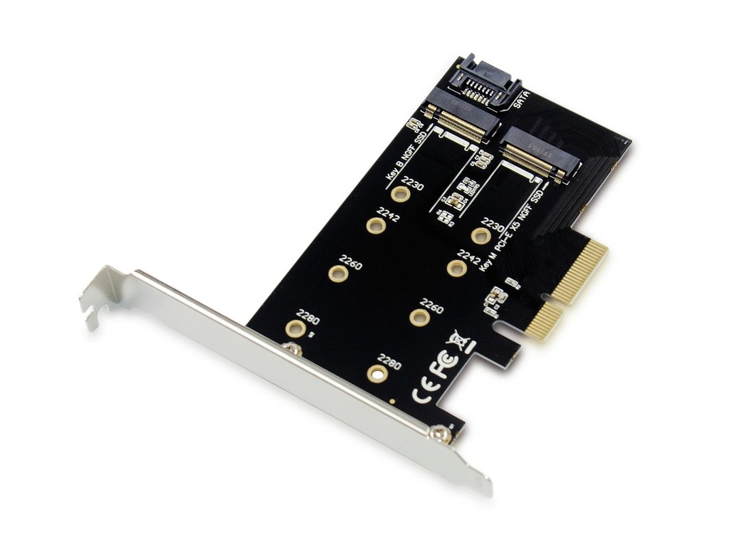 2-IN-1 M.2 SSD PCIE ADAPTER SATA