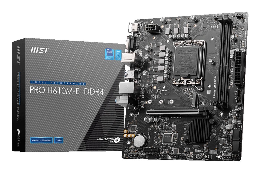 PRO H610M-E DDR4