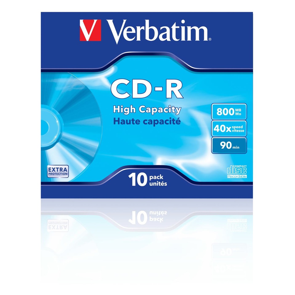 CDR DATAL.90MIN 800MB 40X  CF.10  S