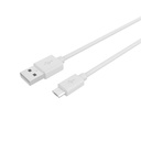 12W USB-A TO MICROUSB CABLE 1M WH