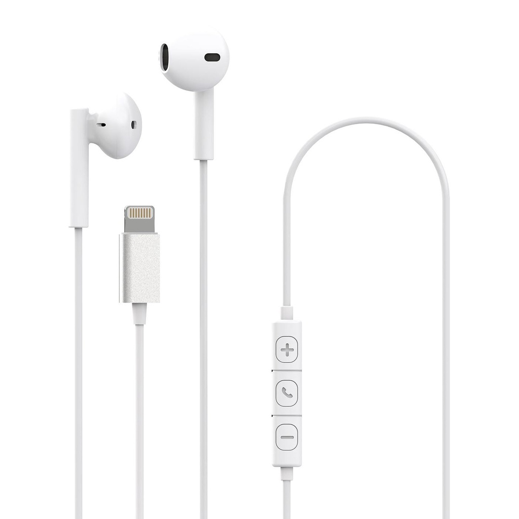 DROP STEREO EARPHONES LIGHTNING WH
