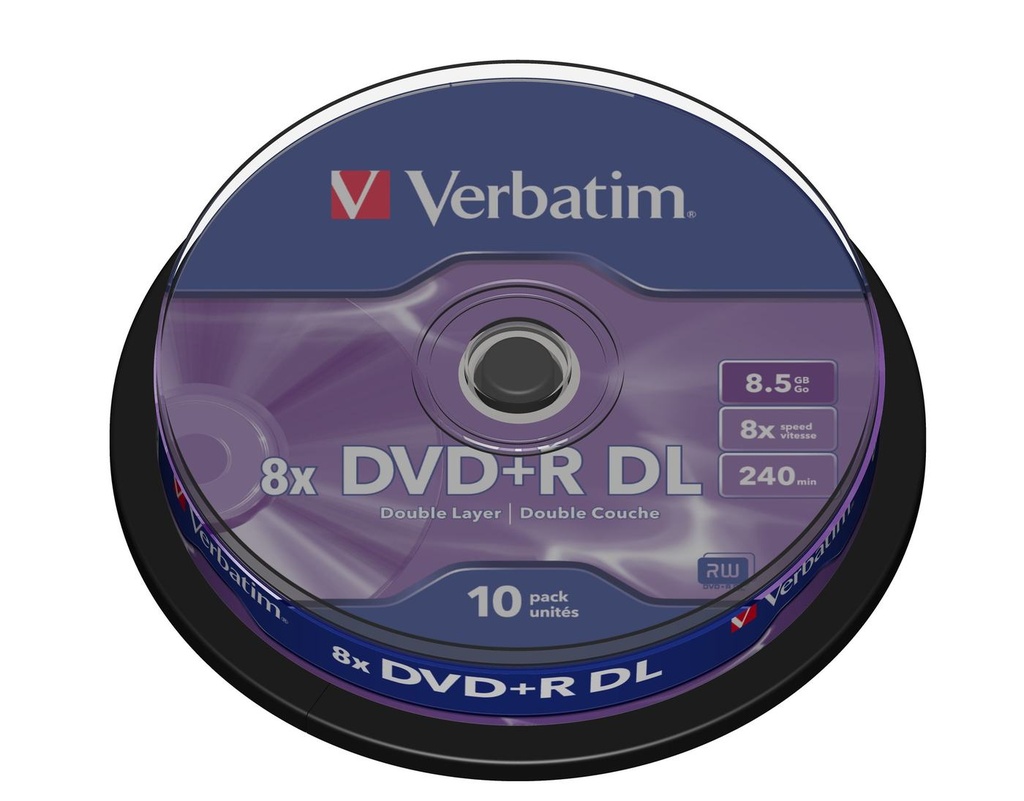 SPINDLE 10 DVD+R D.LAYER 8.5GB 8X S