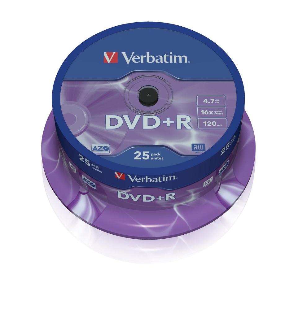 SPINDLE 25 DVD+R 4 7GB 16X  C.25  S
