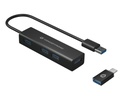 4-PORTS USB 3.0 HUB WITH USB-C ADAP
