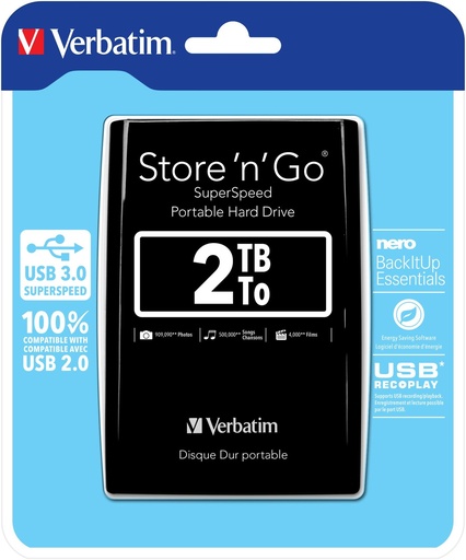 [53177] HARD DISK EST.USB 3.0-2 TB-2.5 SLIM
