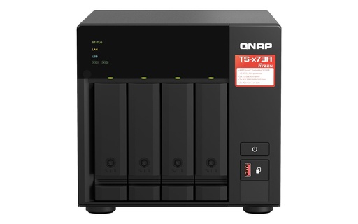 [TS-473A-8G] 4-BAY NAS  AMD RYZEN V1000