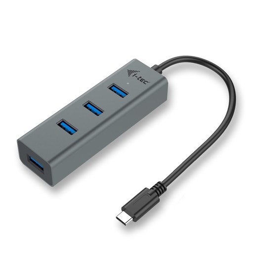 [C31HUBMETAL403] USB-C METAL 4-PORT HUB  4X USB 3.0
