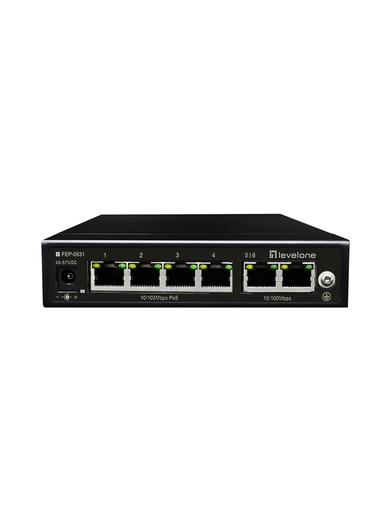 [FEP-0631] 6-PORT FAST ETHERNET POE SWITCH