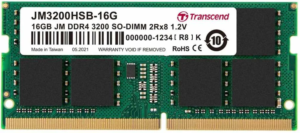 [JM3200HSB-16G] 16GB JM DDR4 3200 SO-DIMM 2RX8