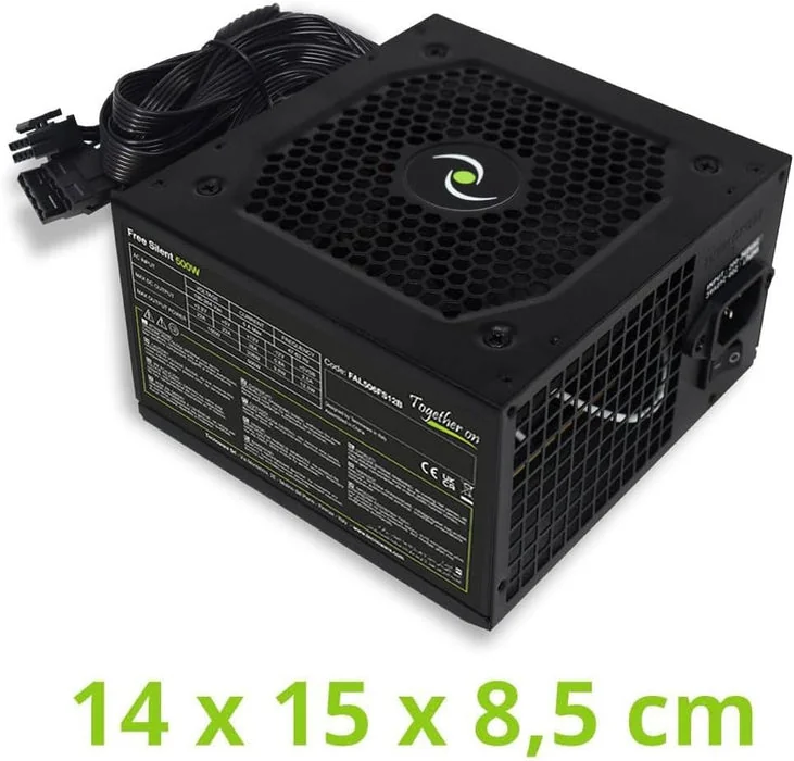 [FAL506FS12B] ALIMENTATORE 500W ATX SILENT FAN 12
