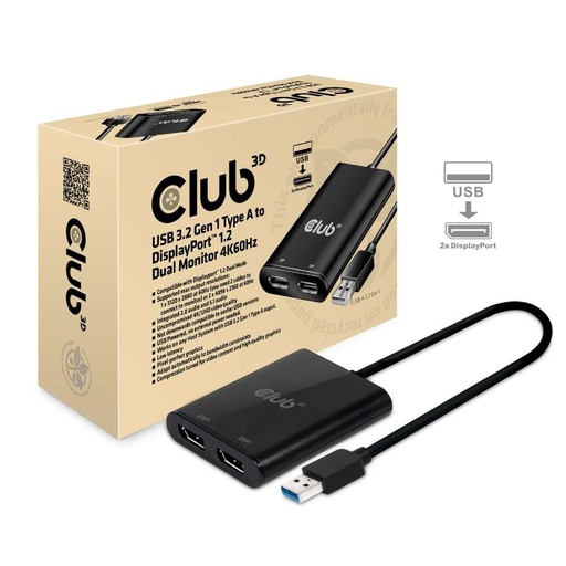 [CSV-1477] USB-A 3.1 TO DP 1.2 DUAL MONITOR