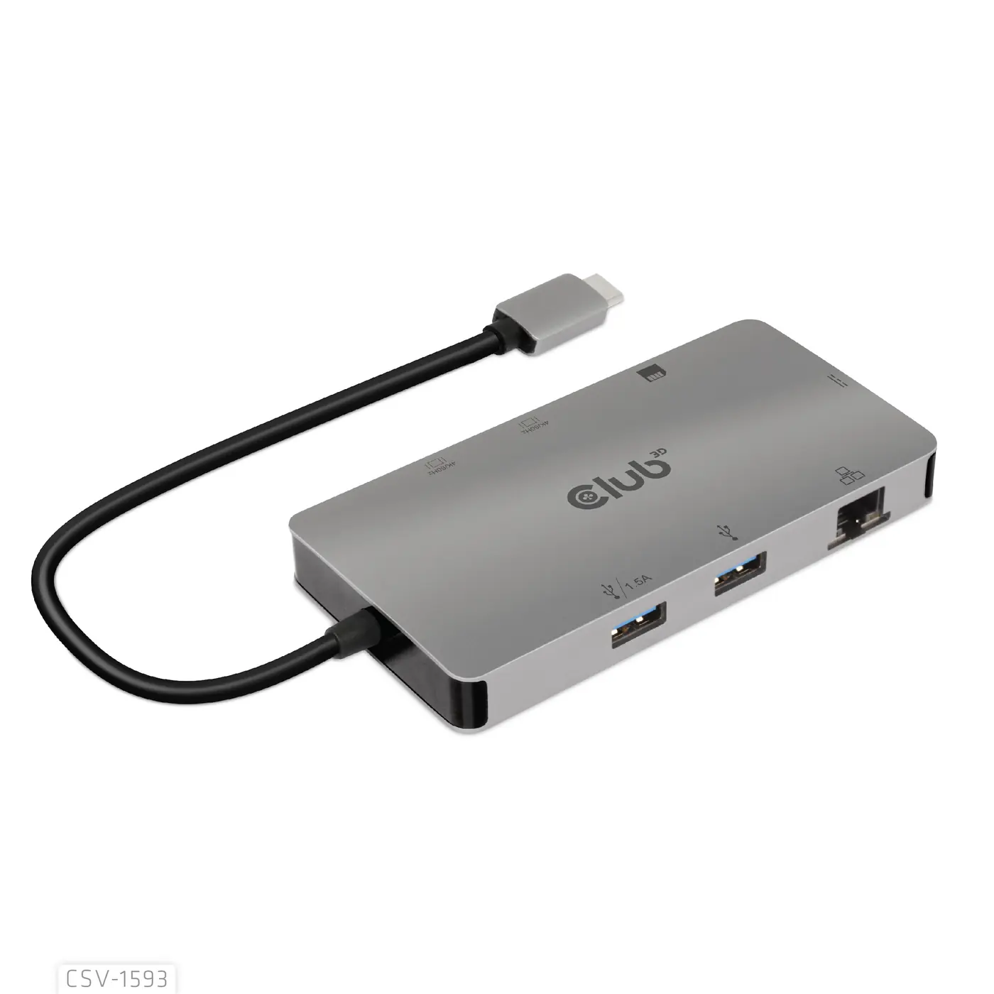 [CSV-1593] CLUB3D USB C 8-1 HUB DUAL HDMI