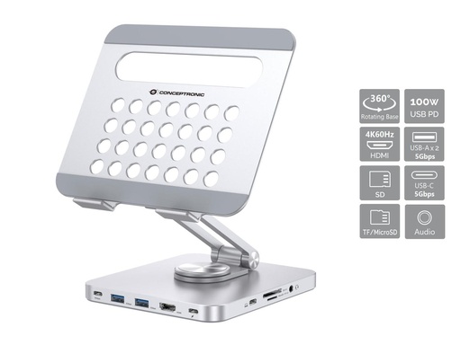 [DONN26G] TABLET STAND WITH 8-IN-1 DOCKING