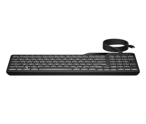 [7N7C0AA] HP 400 BACKLIT WIRED KBD ASH WIRED