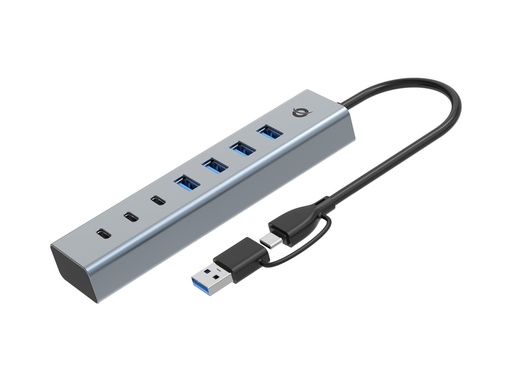 [HUBBIES20G] 7-PORT USB 3.0 HUB 5GBPS USB-C X 3
