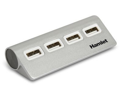 [XHUB4020AL] HUB USB 2.0 4 PORTE ALLUMINIO
