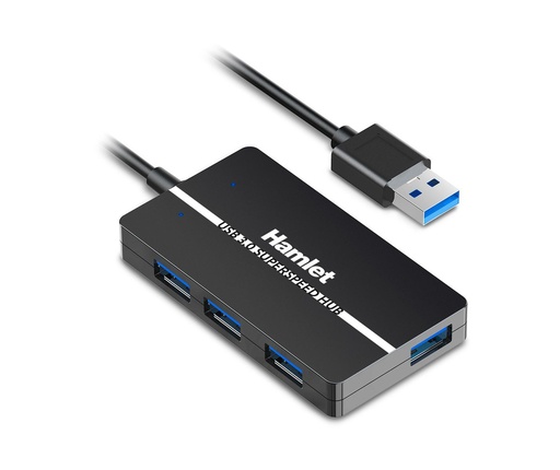 [XHUB-04U3] HUB USB3.0 SLIM 4 PORTE 5.0GBPS