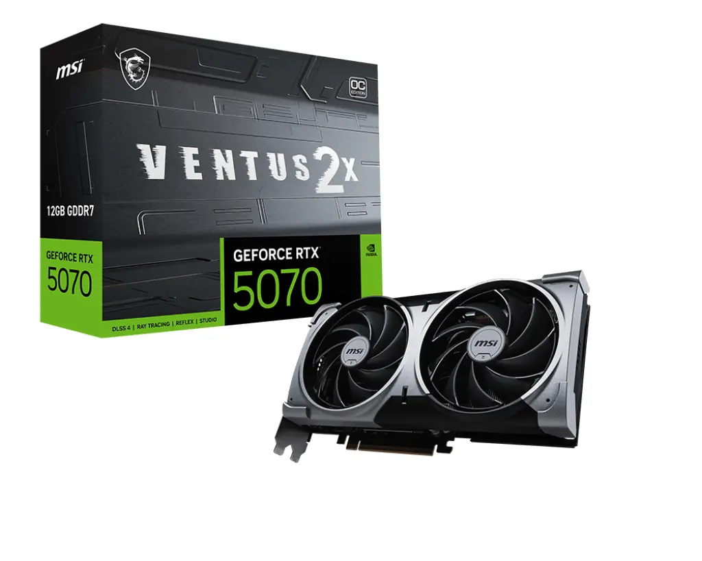 [RTX5070-V-2X012] RTX 5070 12G VENTUS 2X OC