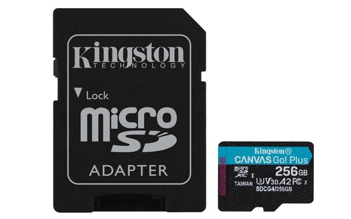 [SDCG4/256GB] 256GB MICROSDXC CANVAS GO PLUS 4 +A