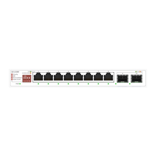 [QG-U1080] 8PORT 2.5G UNMANAGED SWITCH