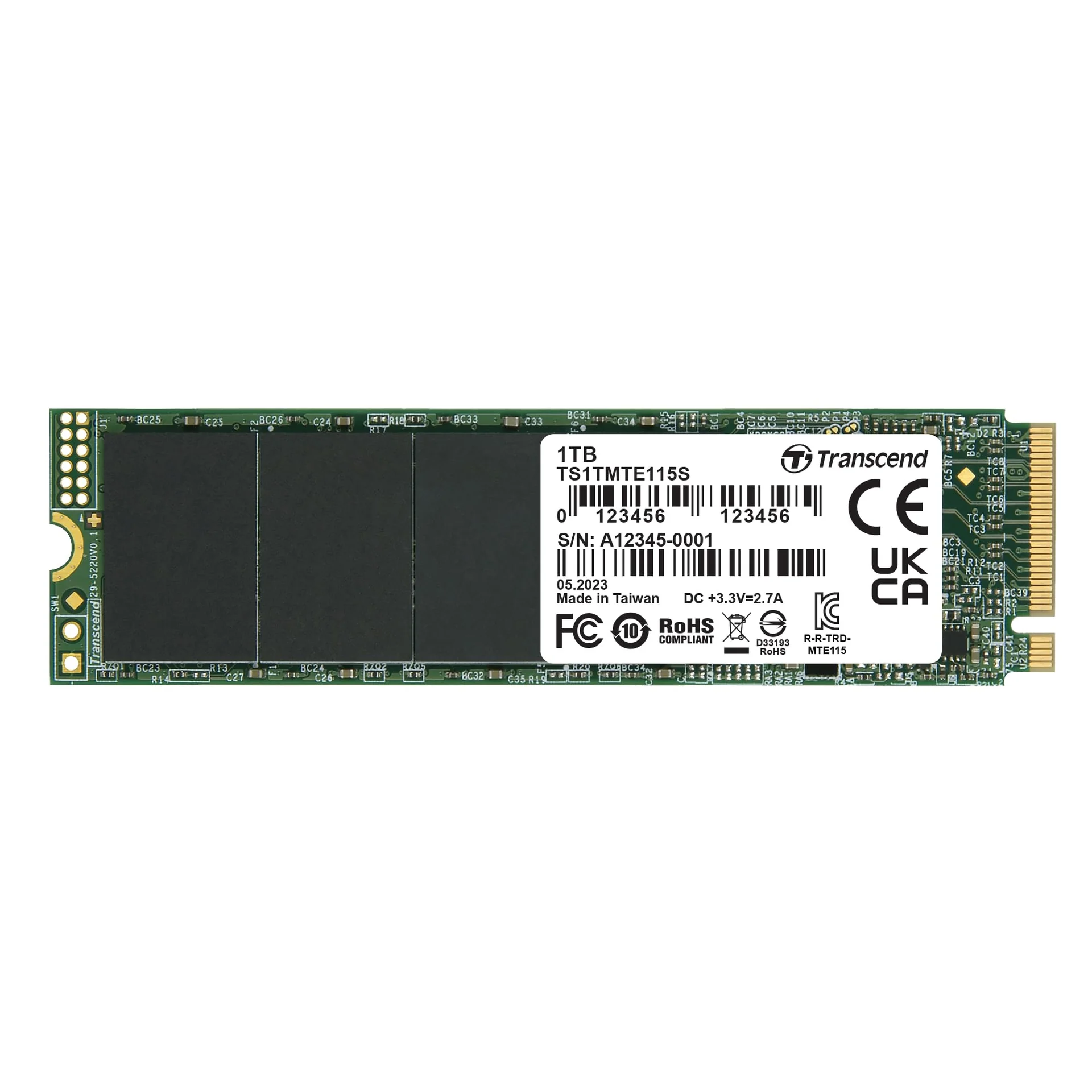 [TS1TMTE260S] 1TB M.2 2280 PCIE GEN5X4 NVME + HS