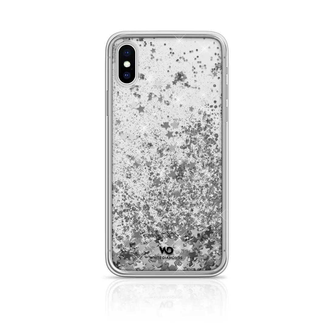 [1370SPK12] SPARKLE COVER IPHONE X/XS SILVSTAR