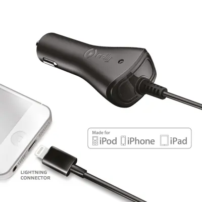 [CCIP5] LIGHTNING CAR CHARGER 5W MFI BLACK