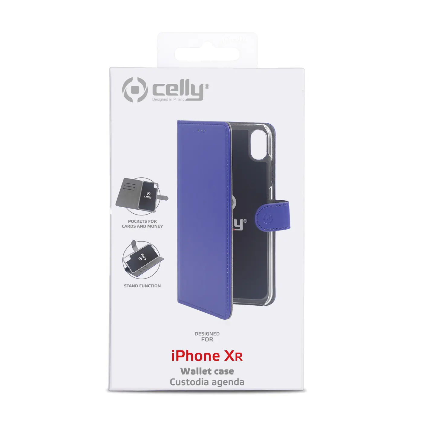 [WALLY998BL] WALLY CASE IPHONE XR BLUE