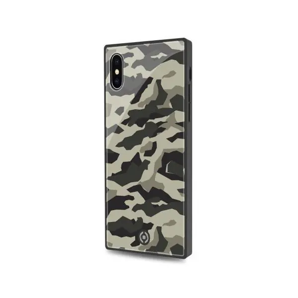 [DIAMONDSQ900BK] DIAMOND SQUARE COVER IPHONE XS/X BK