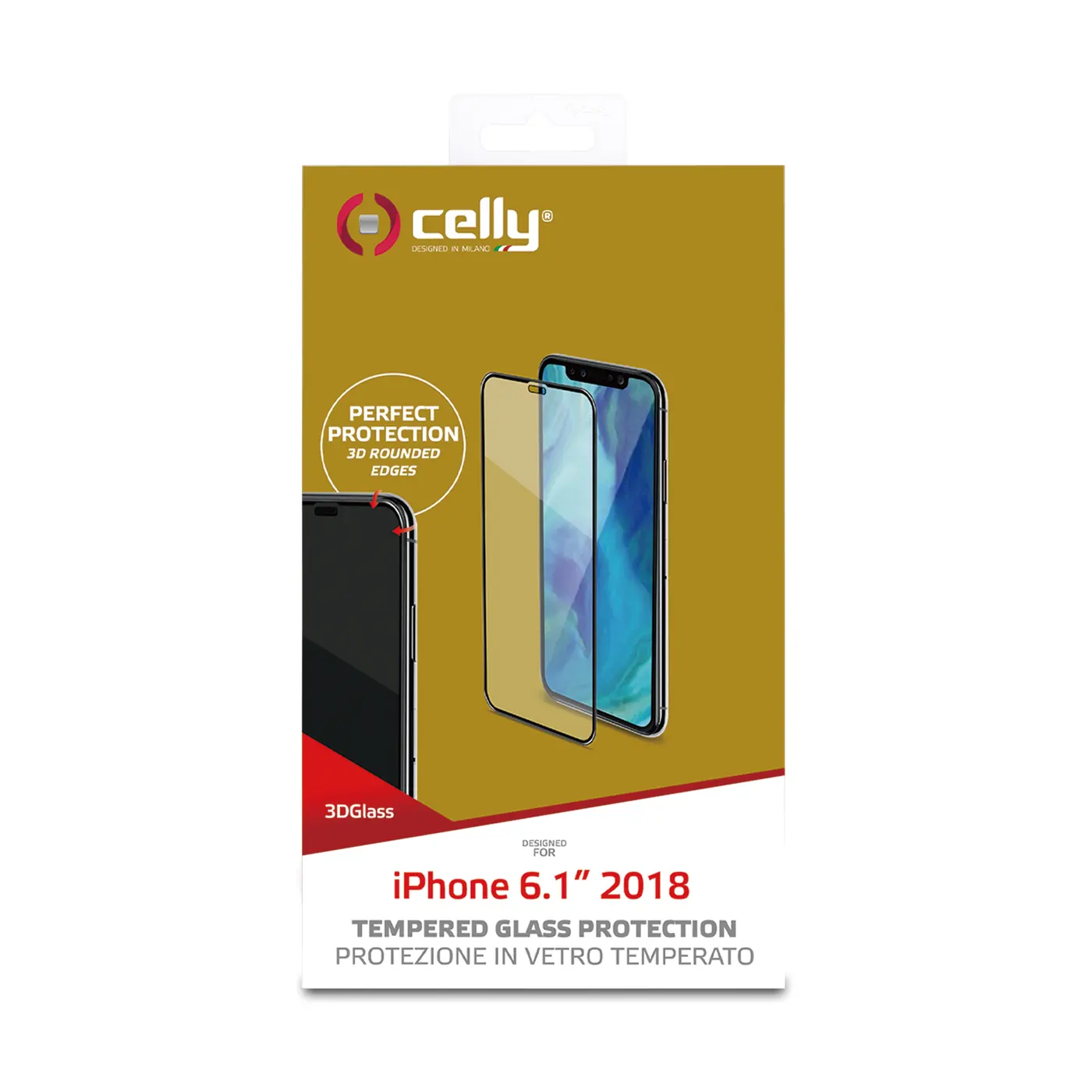 [3DGLASS998BK] 3D GLASS IPHONE XR BLACK