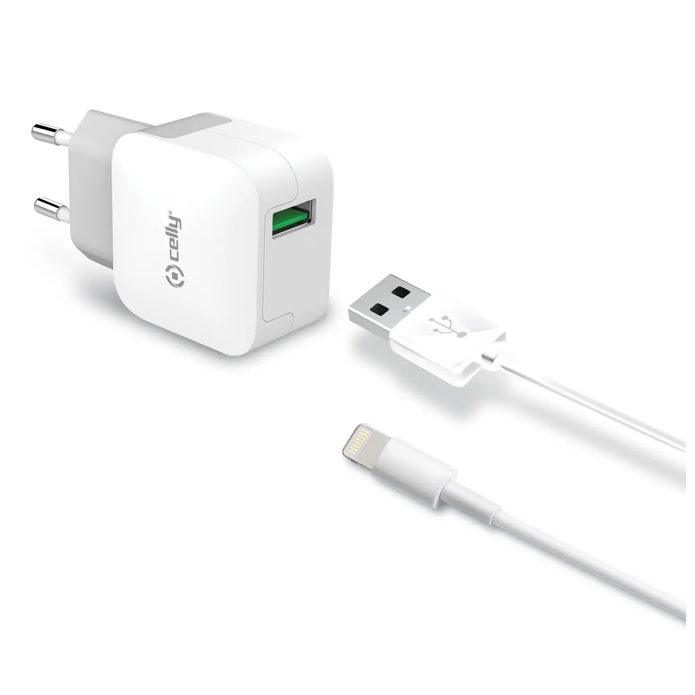 [TCUSBLIGHT] USBA WALL CHGER 12W+LIGHTNING CABLE