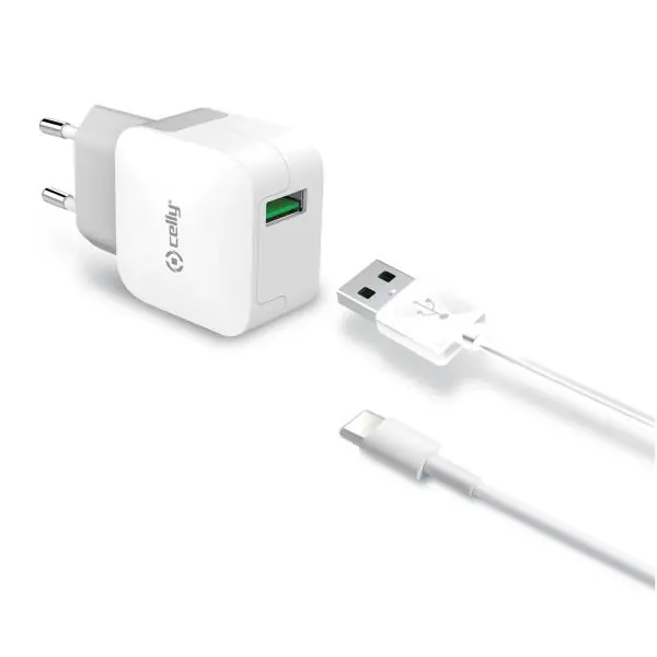 [TCUSBTYPEC] USB-A WALL CHARGER 12W+USB-C CABLE