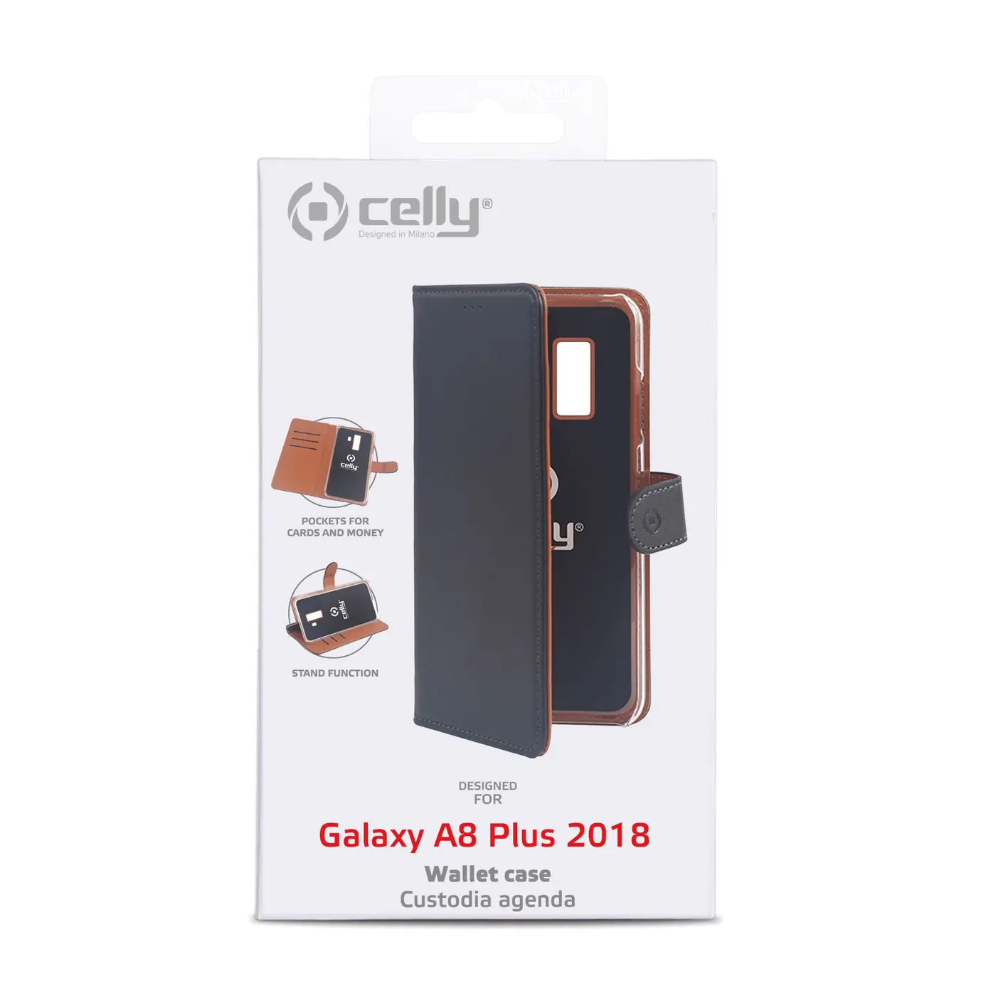 [WALLY707] WALLY CASE GALAXY A8+ 2018 BLACK