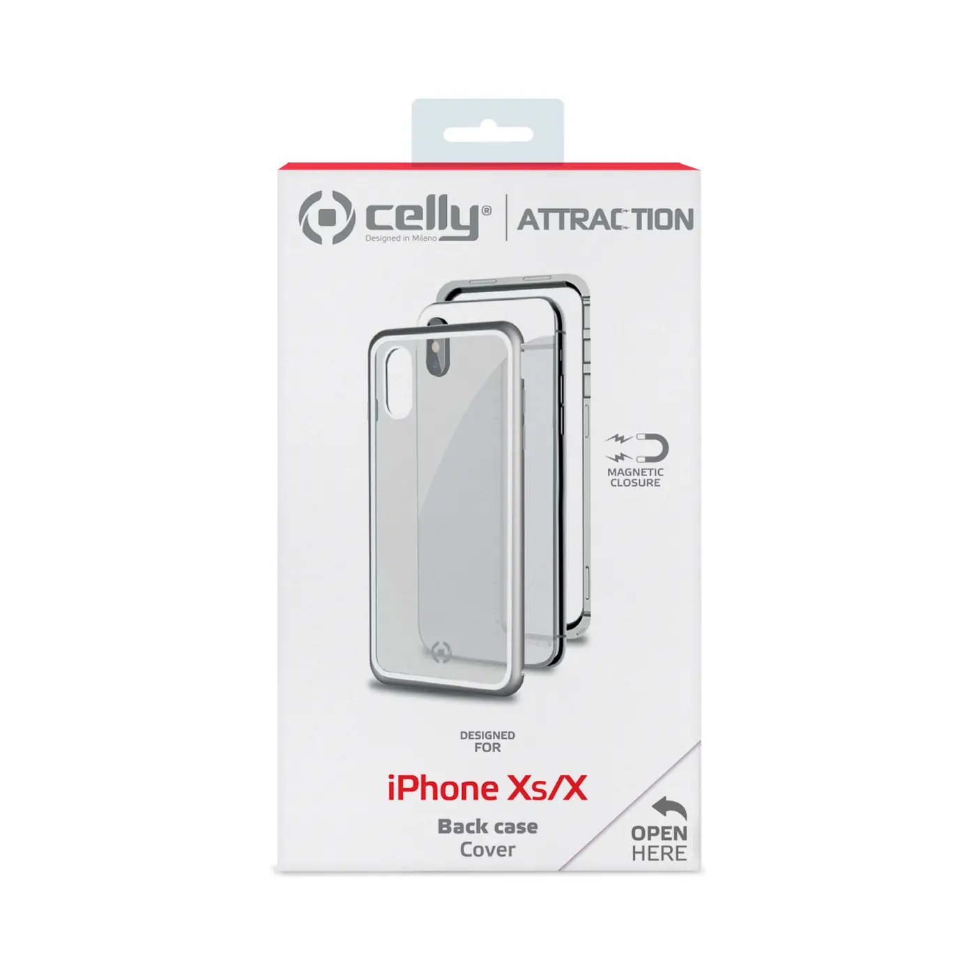 [ATTRACTION900SV] ATTRACTION COVER IPHONE XS/X SILVER
