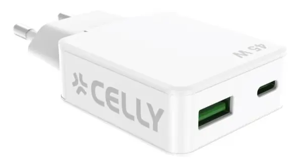 [SLIMTC1C1A45WWH] USB-C/USB-A SLIM WALL CHARGER 45W