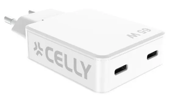 [SLIMTC2C65WWH] 2USB-C SLIM WALL CHARGER 65W WHITE