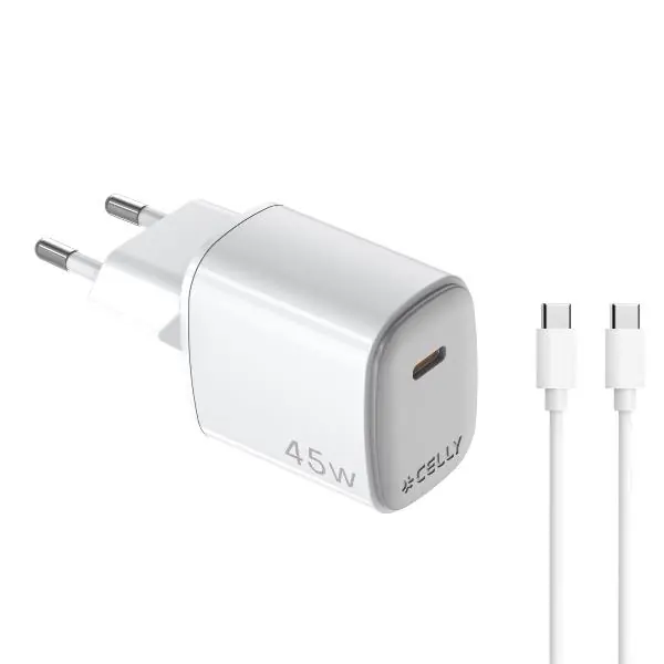 [UPTC1USBC45WCTC] USB-C WALL CHRGR GAN 45W+USBC CABLE