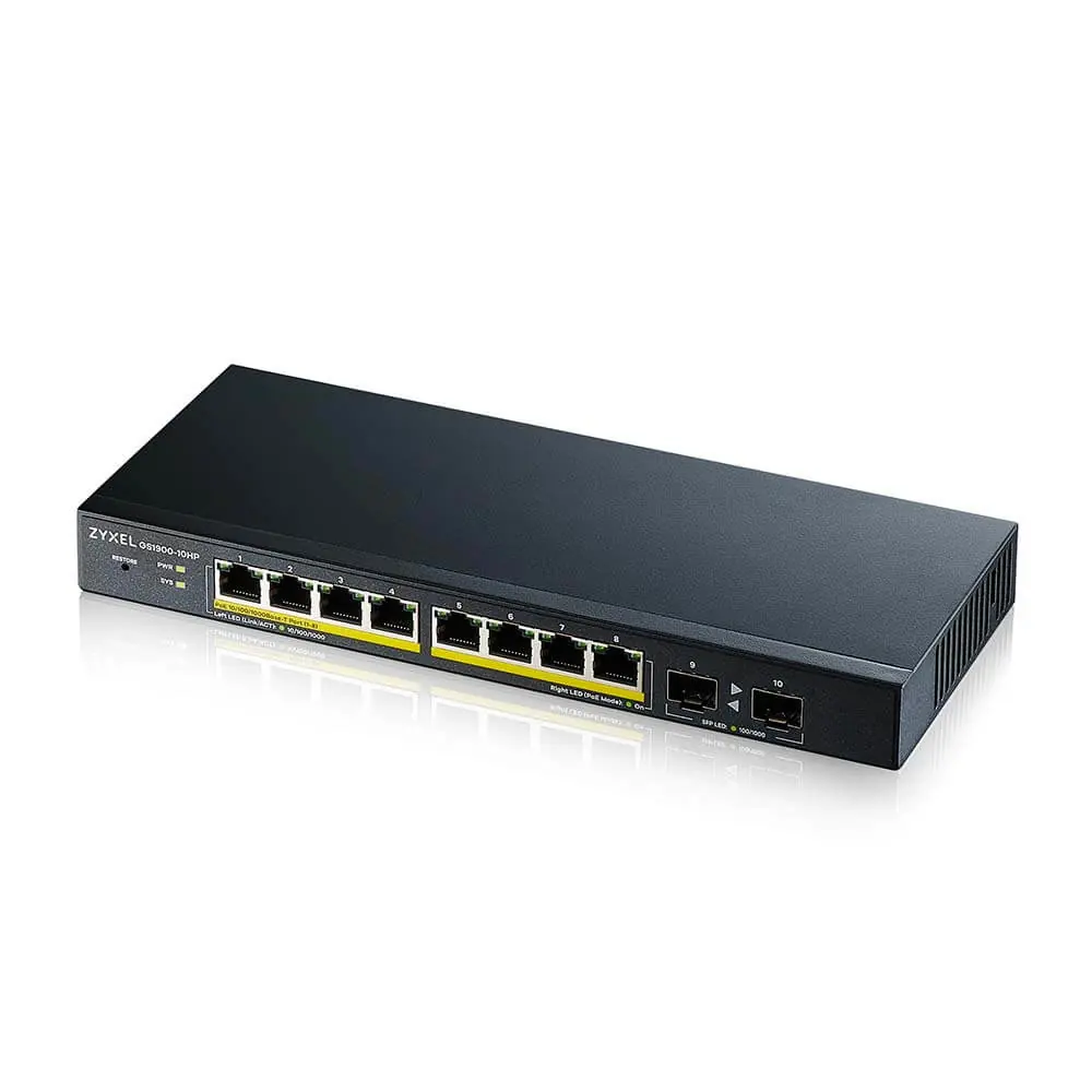[GS190010HPEU012] SWITCH WEB MANAGED 8 PORTE GIGABIT