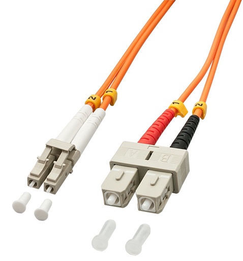[46990] CAVO FIBRA OTTICA DUPLEX LC/SC 1M