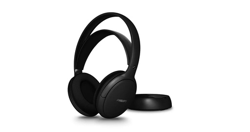 [SHD6000BK/12] CUFFIE OVER-EAR WIRELESS TV + BASE