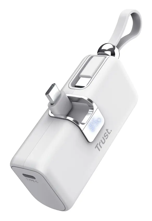 [26105TRS] PACTO 5000 PD POCKET POWERBANK WHT