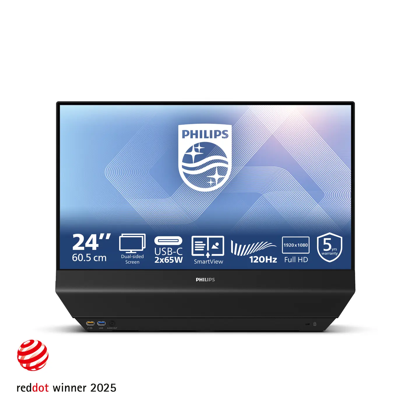 [24B2D5300] MONITOR DUAL SIDE 23.8 X2 IPS USB-C