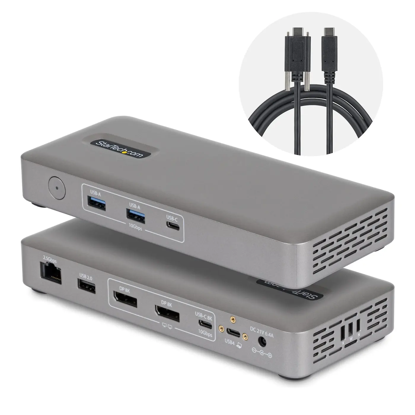[208UE-USB4-DOCK] DOCKING STATION USB4 2 MONITOR 4K